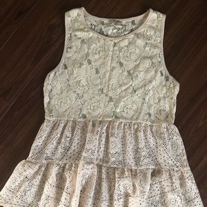Sweet Ivory Lace sleeveless Top